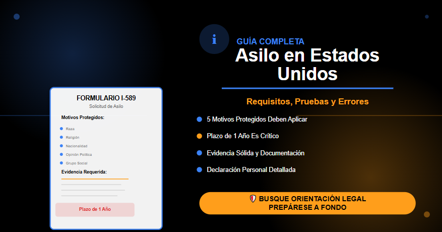 asilo en estados unidos Asilo en Estados Unidos: Requisitos, Pruebas y Errores Comunes a Evitar asilo en estados unidos
